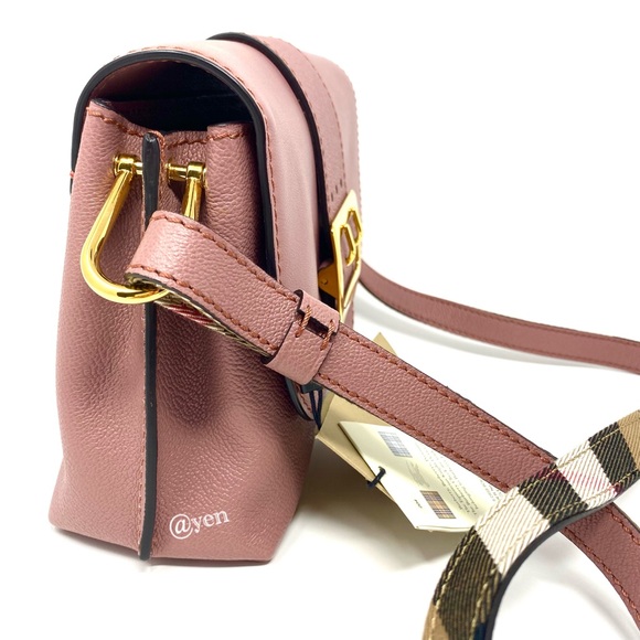 Burberry dusty pink soft grain buckle crossbody bag - Picture 10 of 16